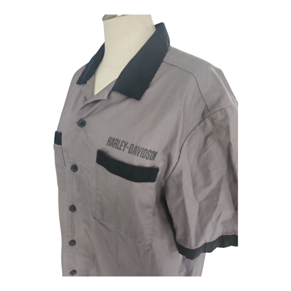 Harley‑Davidson Combustion Limited‑Edition Button‑Up Shirt – L Cotton Poplin - Picture 5 of 7